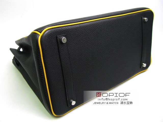 エルメス バーキン35(パーソナルオーダー)トゴ ブラック×ソレイユ her450